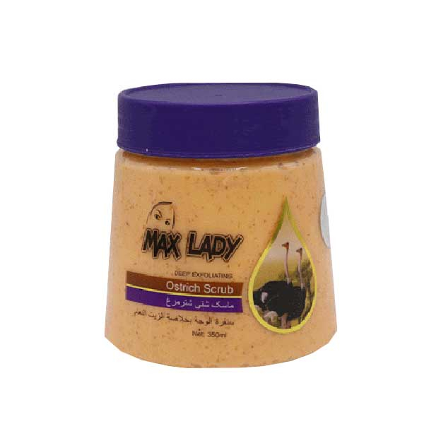 اسکراب لایه بردار پوست لیدی مکس مدل شترمرغ حجم 350 میلی لیتر