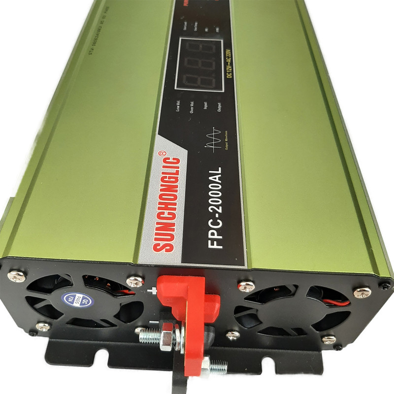 اینورتر تمام سینوسی 12ولت به 220 ولت سانچونگلیک مدل FPC-2000AL ظرفیت 2000 وات