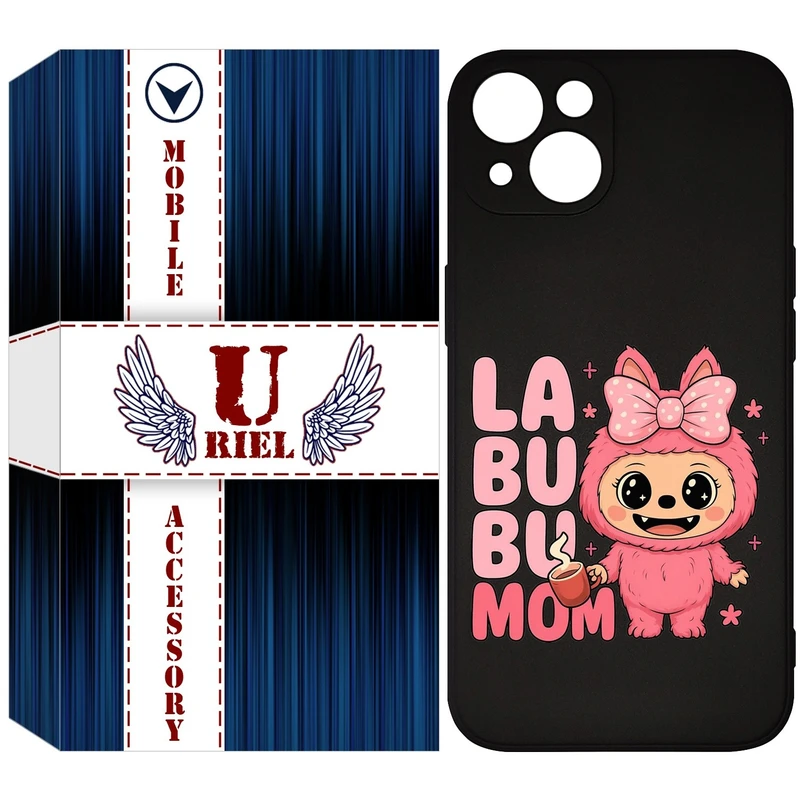 کاور یوریل مدل KSH کد 136 طرح عروسک لبوبو مناسب برای گوشی موبایل اپل iPhone 13