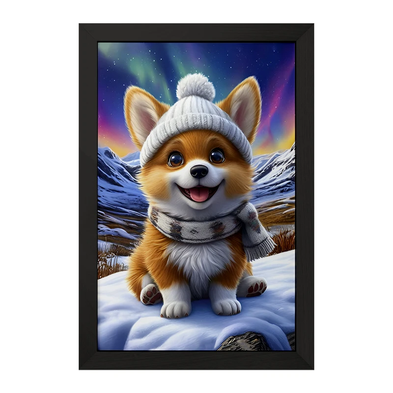 تابلو خندالو مدل سگ بامزه کد F7227