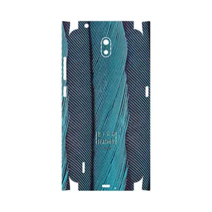 MAHOOT Turquoise feathers-FullSkin Cover Sticker for Nokia C1