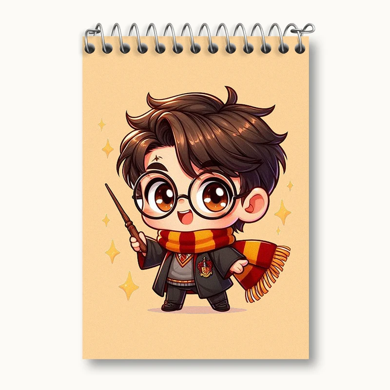 دفتر یادداشت 50 برگ خندالو طرح هری پاتر (Harry Potter) کد N2170