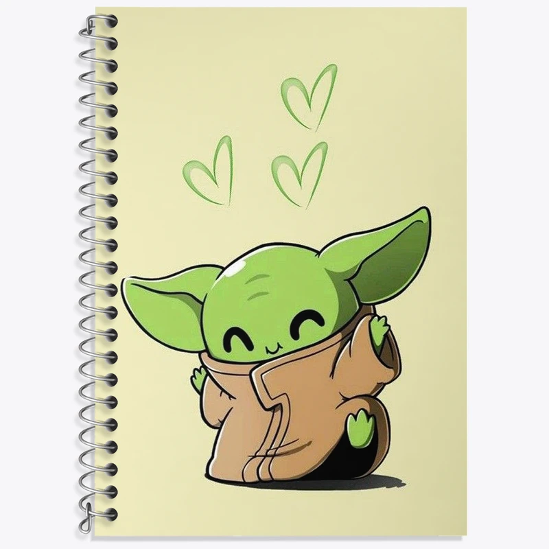 دفتر نت موسیقی 50 برگ خندالو طرح بیبی یودا کد N1860