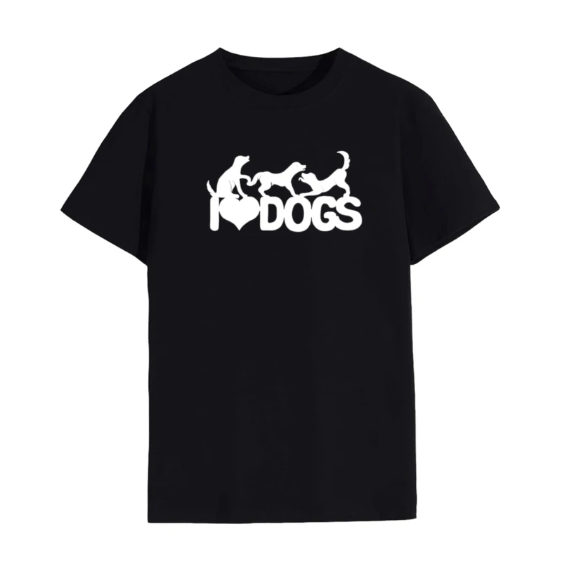 تی شرت لانگ آستین کوتاه زنانه مدل سگ کد 7