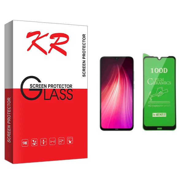 محافظ صفحه نمایش سرامیکی کی آر مدل +HD مناسب برای گوشی موبایل شیائومی Redmi Note 8T