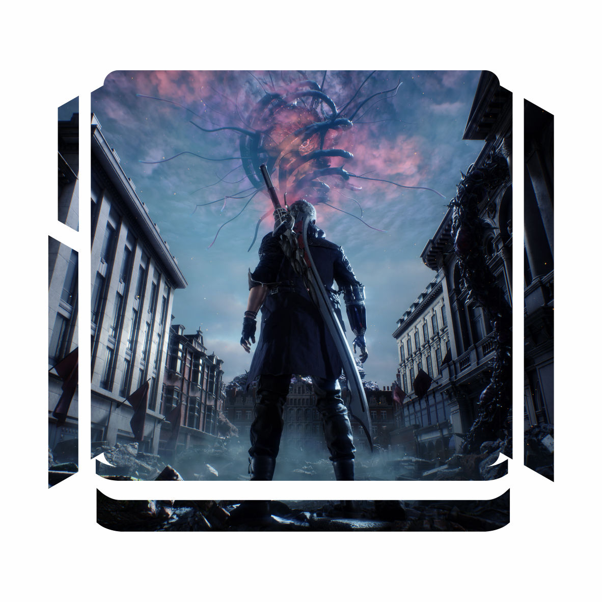 برچسب پلی استیشن ۴ اسلیم مدل Devil may cry 5
