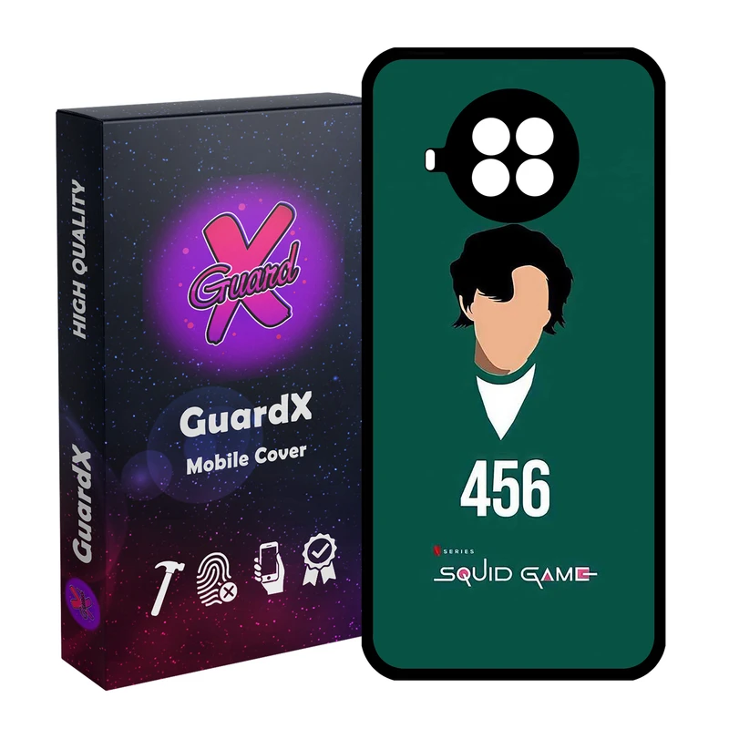 کاور گارد ایکس طرح Squid Game مدل Glass10406 مناسب برای گوشی موبایل شیائومی Mi 10T Lite / Mi 10I 5G / Redmi NOTE 9 PRO 5G