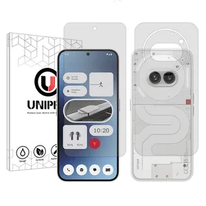 Unipro Star 4 model transparent screen protector suitable for Nothing Phone 2a mobile phone along with the back of the phone