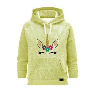 هودی زنانه مدل تکشاخ کد B7 رنگ زرد