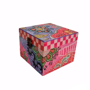 جعبه هدیه چوبی مدل نقاشی شده