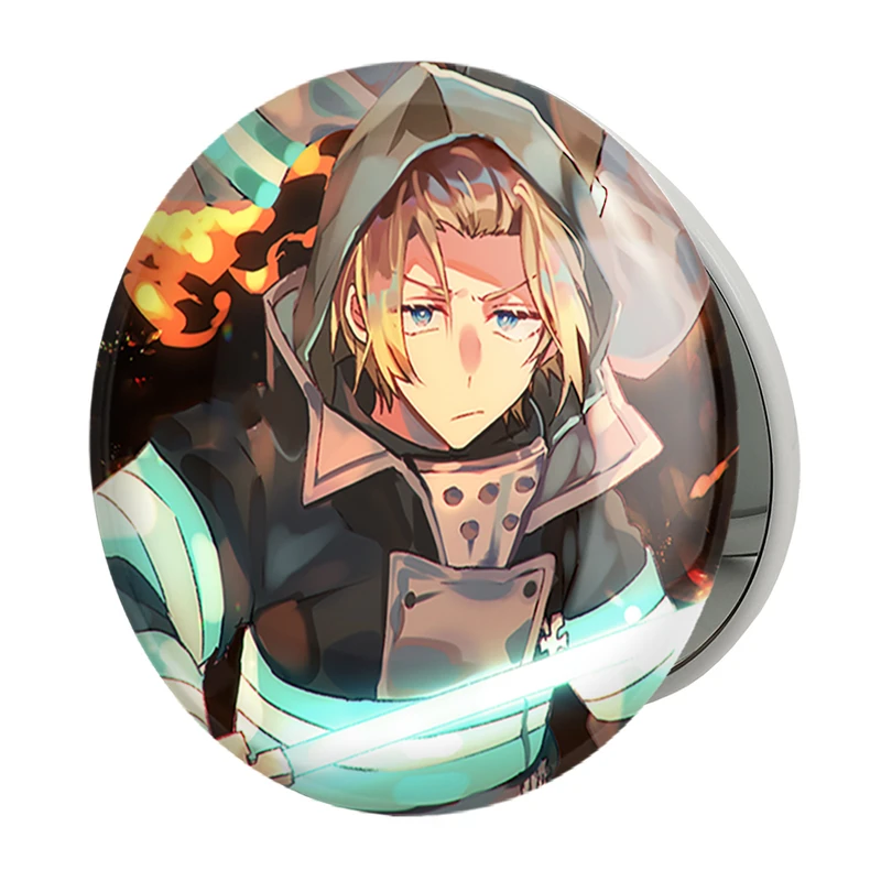 آینه جیبی خندالو طرح شینرا و آرتور انیمه نیروی آتش مدل تاشو کد 32250