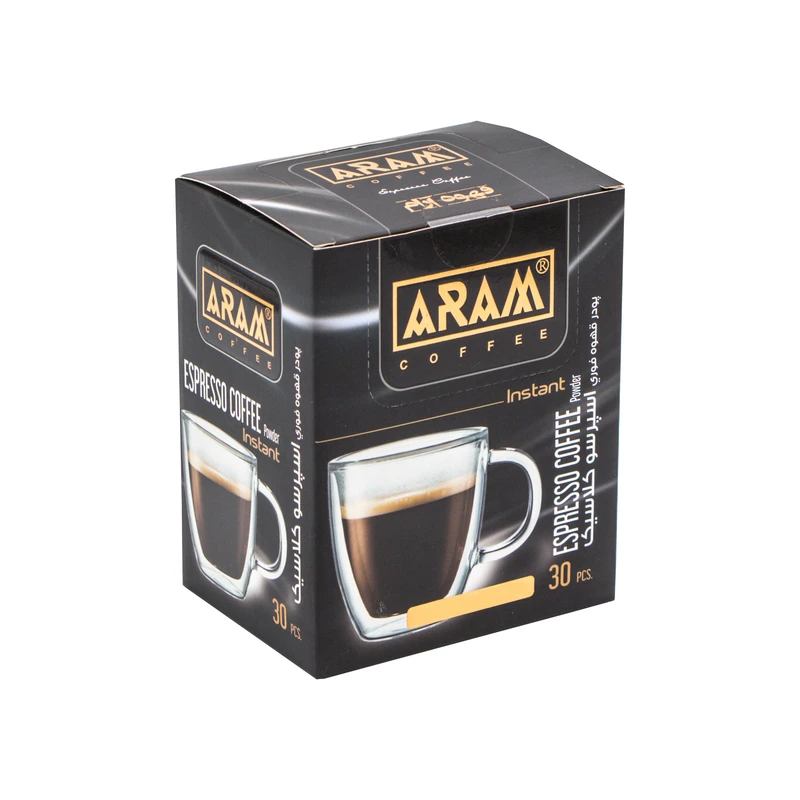 قهوه فوری اسپرسو آرام بسته 30 عددی