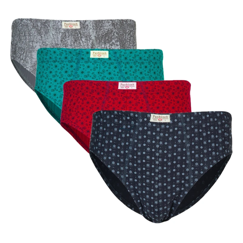شورت اسلیپ مردانه پنبینه مدل نخ پنبه بسته 4 عددی