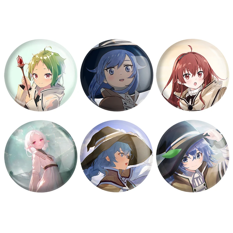 مگنت خندالو طرح انیمه موشوکو تنسی Mushoku Tensei کد 1508A مجموعه 6 عددی