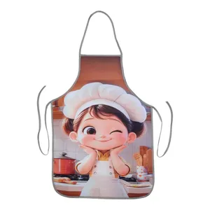 پیش بند آشپزخانه طرح دختر سر آشپز کد mn05