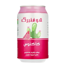 آبمیوه گازدار هوفنبرگ با طعم کاکتوس - 330 میلی لیتر بسته 24 عددی