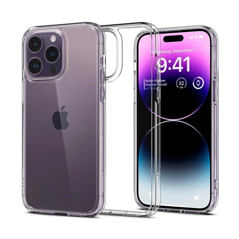 کاور اسپیگن مدل Ultra Hybrid case مناسب برای گوشی موبایل اپل iPhone 14 Pro