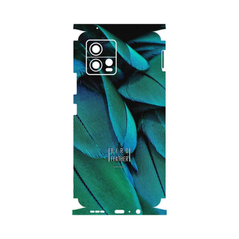 برچسب پوششی ماهوت مدل Green Feather-FullSkin مناسب برای گوشی موبایل موتورولا Moto G72