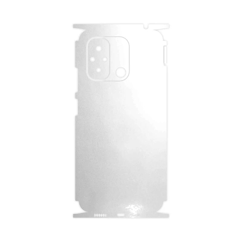 برچسب پوششی ماهوت مدل Metallic-White-FullSkin مناسب برای گوشی موبایل شیائومی Redmi 12C