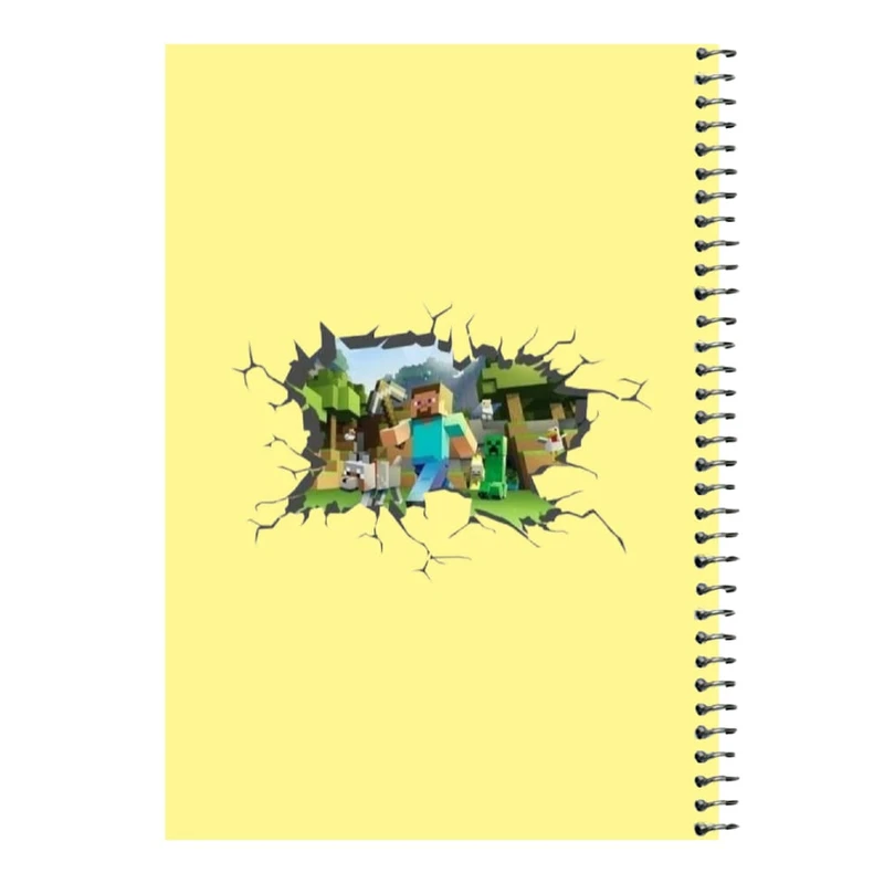 دفتر مشق 80 برگ اس جی مدل ماینکرفت کد۶  