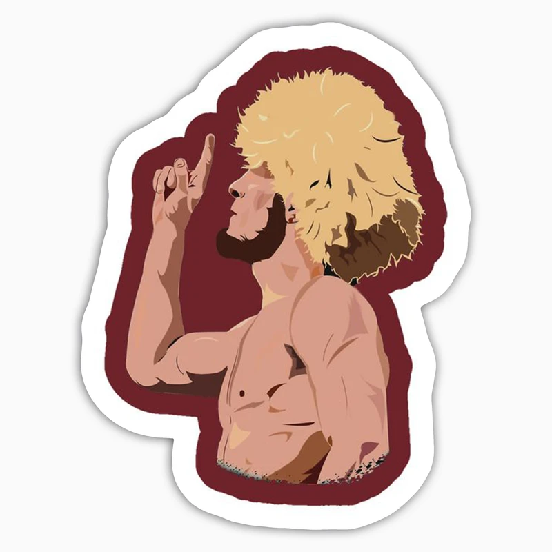 استیکر لپ تاپ بووم طرح ورزشی مدل Habib Nor mohammadof کد KT78