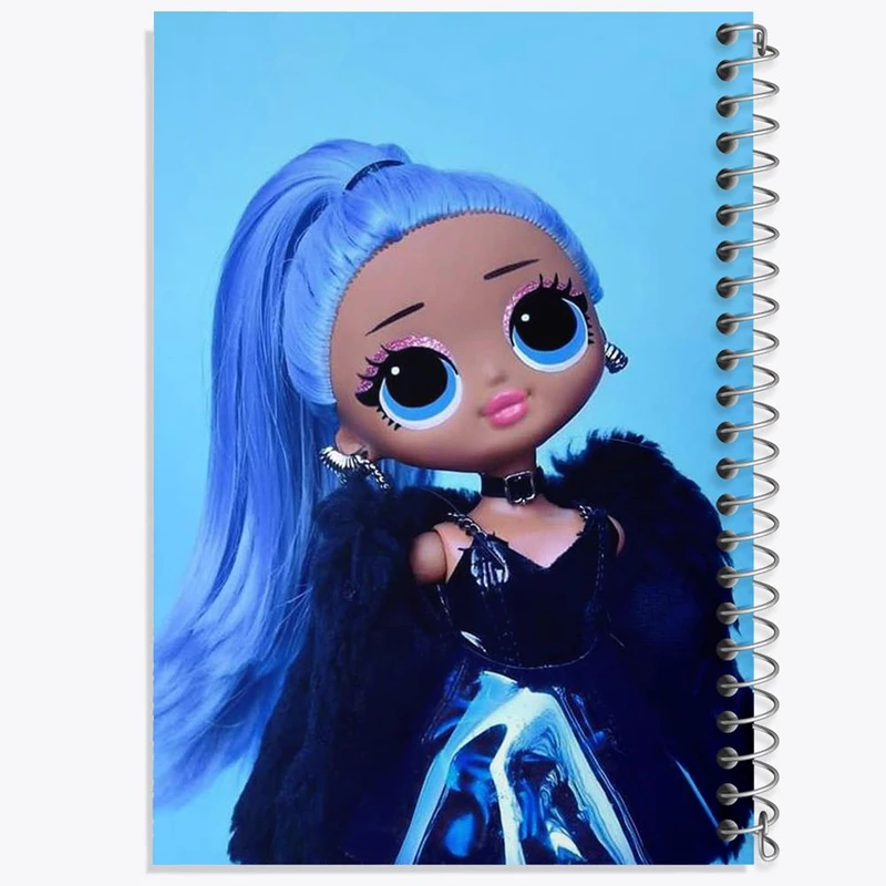 دفتر شطرنجی 50 برگ خندالو طرح عروسک LOL کد 30621