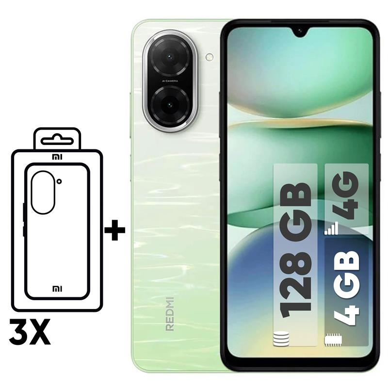 گوشی شیائومی Redmi A5 دو سیم کارت 128 گیگابایت و رم 4 گیگابایت - نسخه به همراه شارژر - به همراه سه عدد قاب