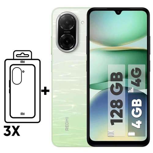 گوشی شیائومی Redmi A5 دو سیم کارت 128 گیگابایت و رم 4 گیگابایت - نسخه به همراه شارژر - به همراه سه عدد قاب