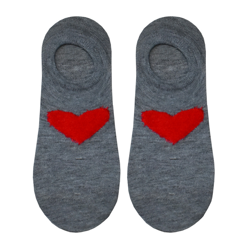 جوراب دخترانه طرح قلب مدل Anp 321