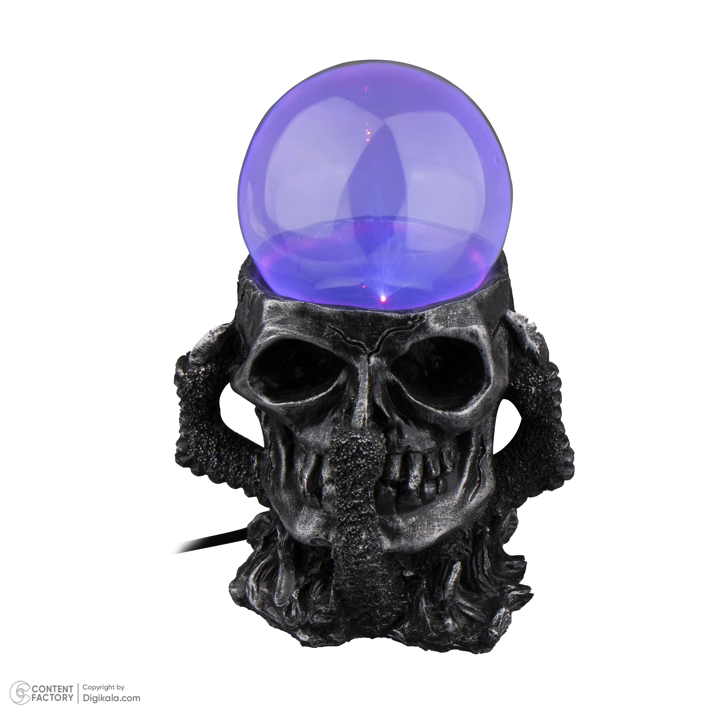 چراغ خواب مدل گوی پلاسما طرح جمجمه کد 1