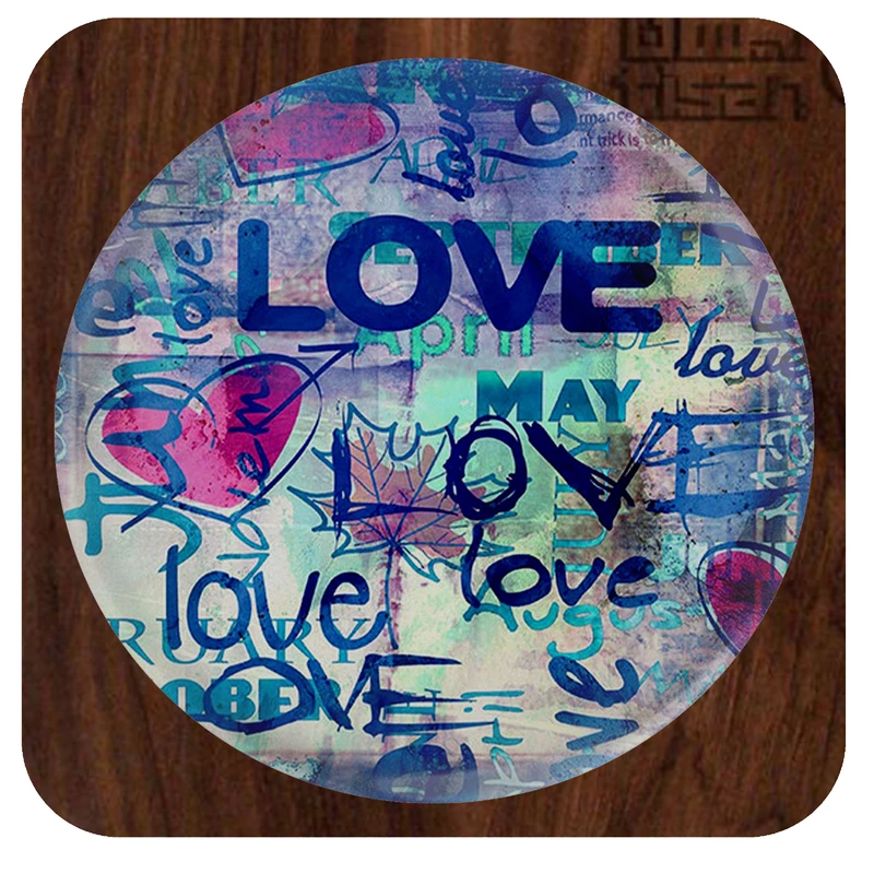 آینه آرایشی جیبی مدل love کد 1075