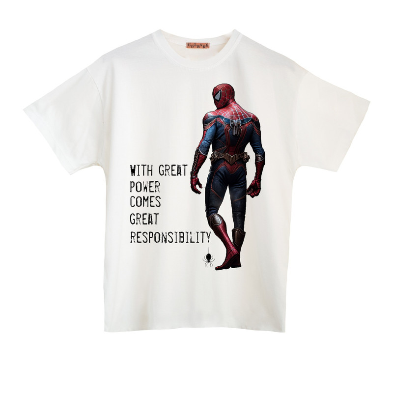 تی شرت آستین کوتاه مردانه مدل مرد عنکبوتی