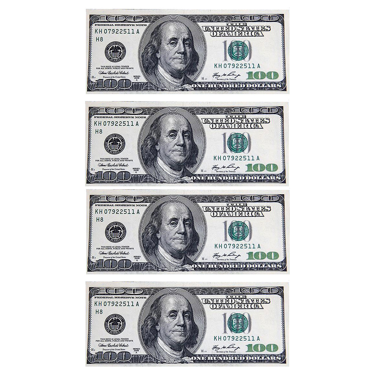 اسکناس تزیینی طرح دلار مدل AB05 بسته 400 عددی