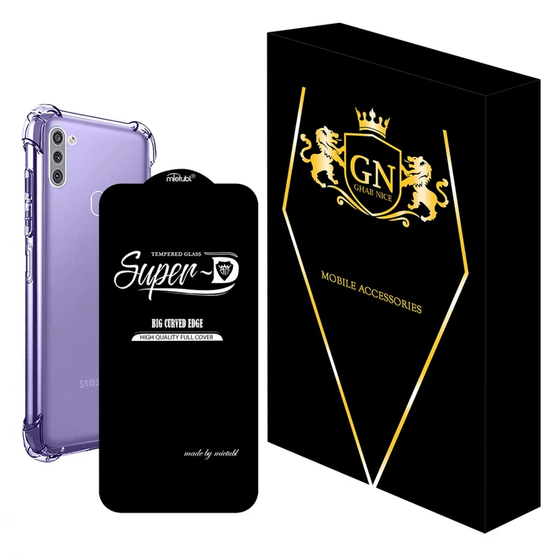 کاور قاب نایس مدل 2SDJ مناسب برای گوشی موبایل سامسونگ Galaxy A11 به همراه محافظ صفحه نمایش