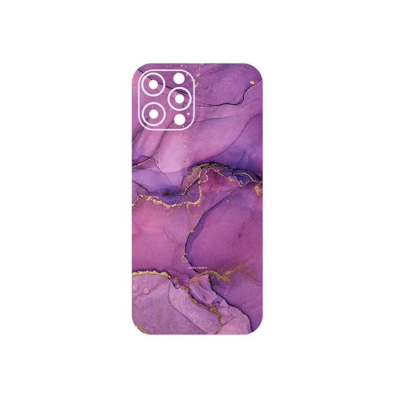برچسب پوششی ماهوت مدل Purple Marble مناسب برای گوشی موبایل اپل iPhone 12 Pro Max