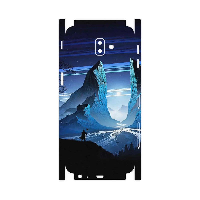 برچسب پوششی ماهوت مدل Blue Mountains Digital Art-FullSkin مناسب برای گوشی موبایل سامسونگ Galaxy J6 Plus