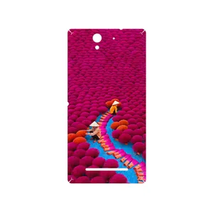 MAHOOT Vietnam Incense Wood Farms Cover Sticker for Sony Xperia C3 Dual