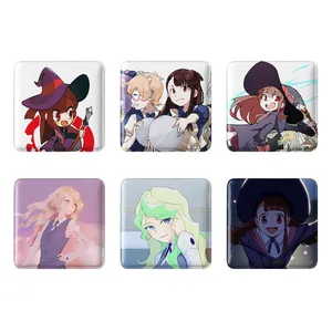 مگنت خندالو طرح انیمه جادوگران کوچک Little Witch Academia کد 1407A مجموعه 6 عددی