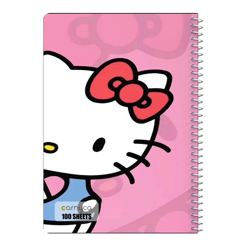 دفتر مشق 100 برگ سیمی کارنیکا طرح هلو کیتی hello kitty کد 42925