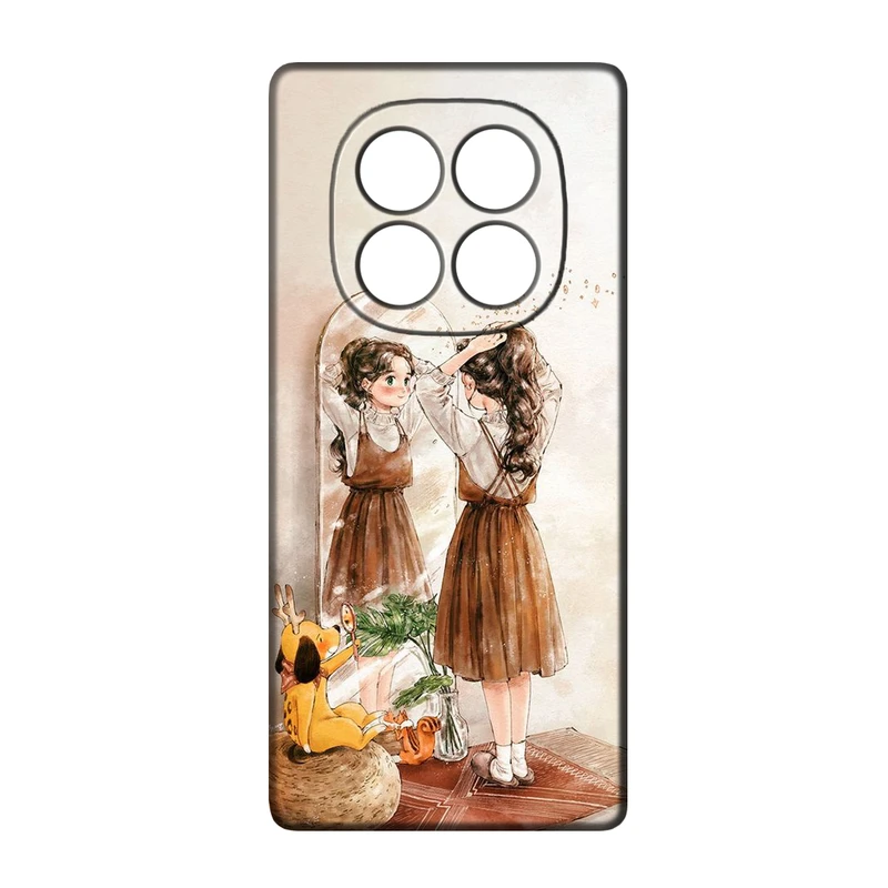 کاور طرح دخترانه کد 185 مناسب برای گوشی موبایل شیائومی Redmi Note 14 Pro 5G