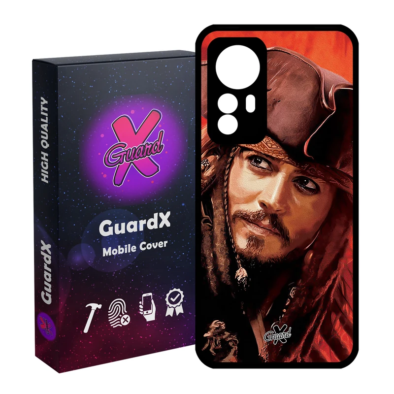 کاور گارد ایکس طرح Johnny Depp مدل Glass10205 مناسب برای گوشی موبایل شیائومی Redmi Note 12S