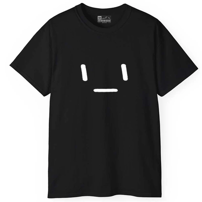 تی‌شرت آستین کوتاه مردانه پاد آفرین مدل صورتک کد 54