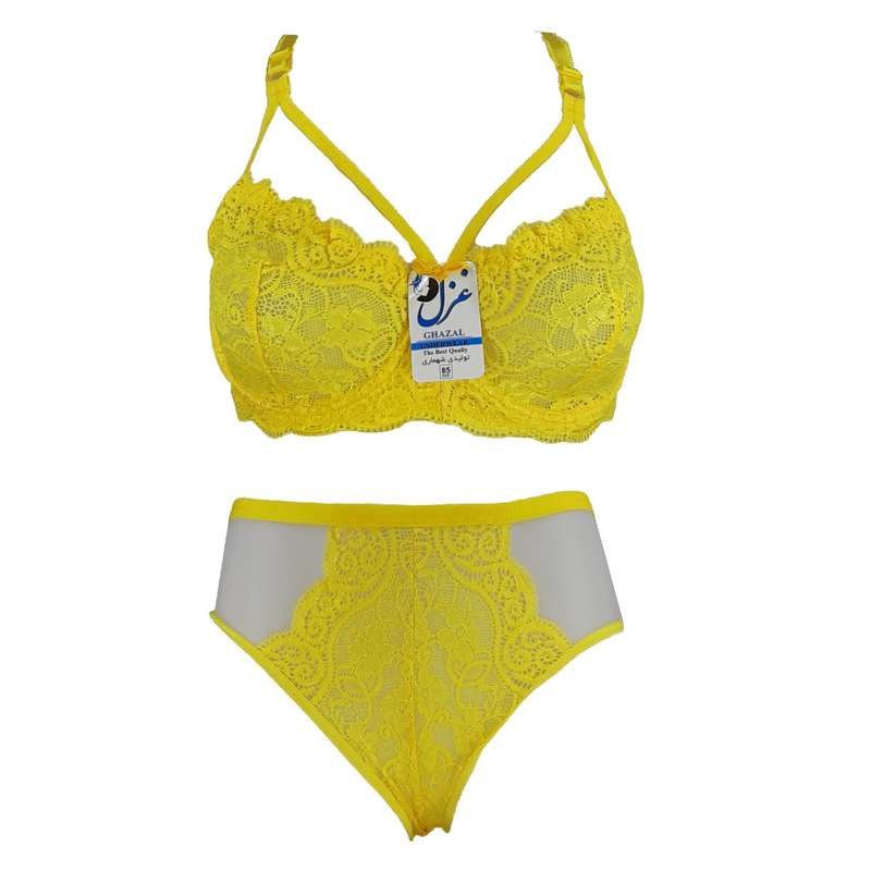 ست شورت و سوتین زنانه غزل مدل دانتل هارنسی کد 194