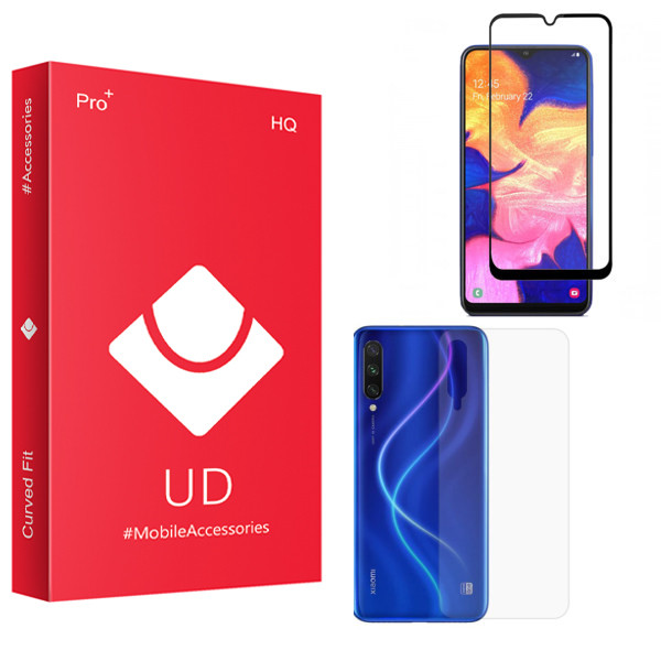 محافظ صفحه نمایش یو دی مدل HQ مناسب برای گوشی موبایل شیائومی Mi a3 به همراه محافظ پشت گوشی