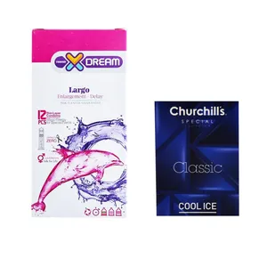 کاندوم ایکس دریم مدل Largo بسته 12 عددی به همراه کاندوم چرچیلز مدل Cool Ice بسته 3 عددی