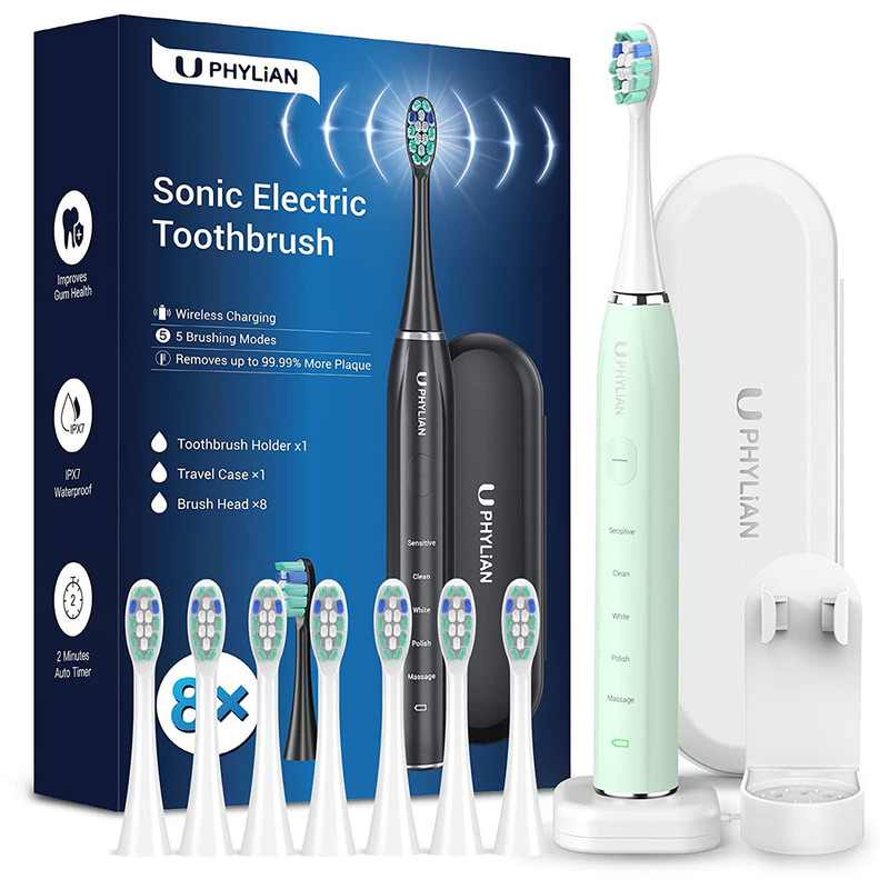 مسواک برقی فیلیان مدل H15 به همراه سری یدک بسته 7 عددی