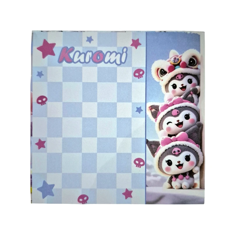 کاغذ یادداشت کد 060 مدل کرومی سایز9.5×9.5 سانتی متر بسته ۵۰ عددی