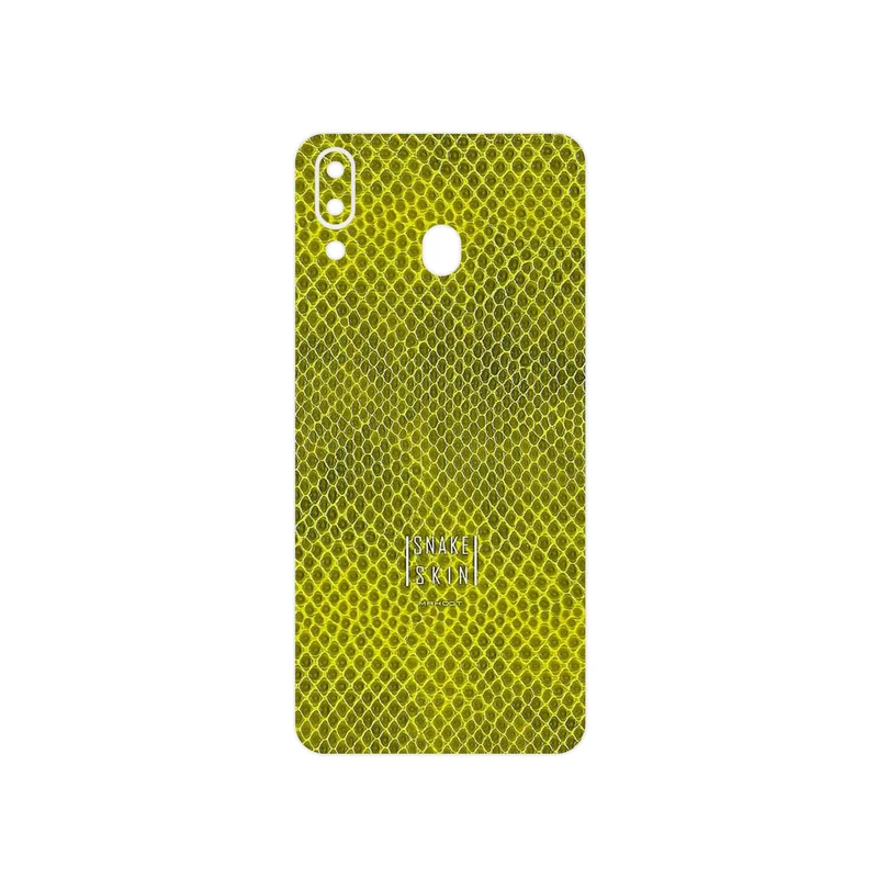 برچسب پوششی ماهوت مدل Yellow Snake Skin مناسب برای گوشی موبایل سامسونگ Galaxy M20