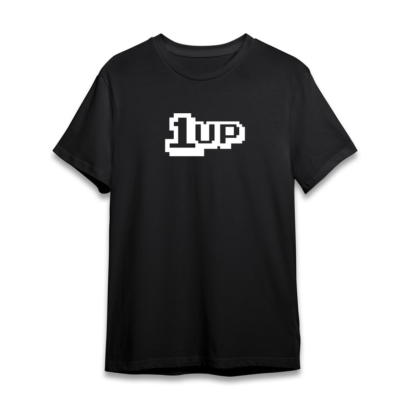 تی شرت آستین کوتاه مردانه مدل 1UP کد P050 رنگ مشکی