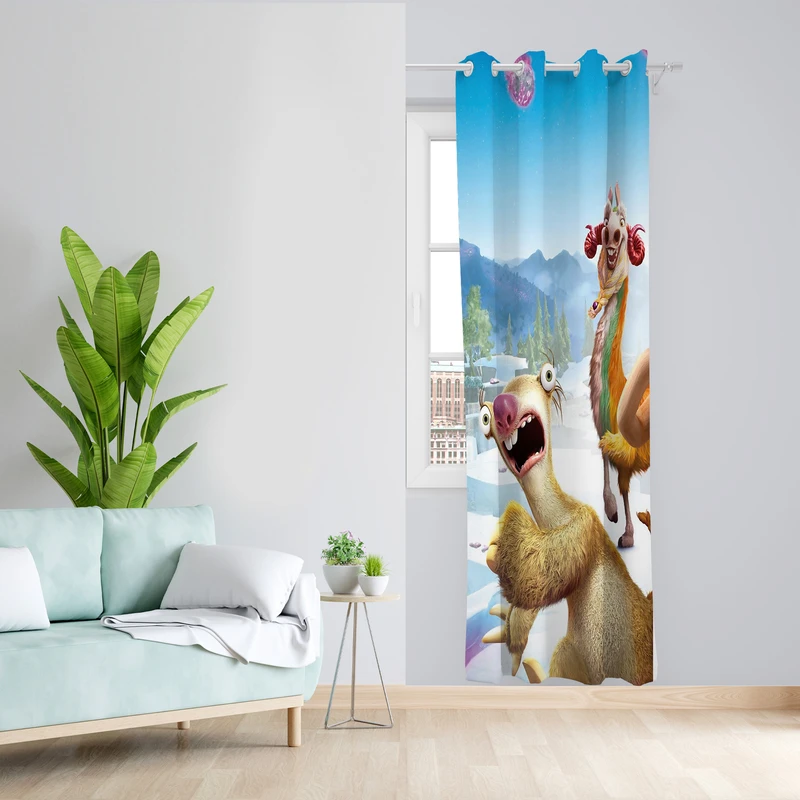 پرده طرح SID مدل مخمل پانچی کد L 1198R Z سایز 140x200 سانتی متر